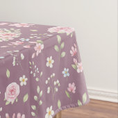 Whimsical Bunny Teapot Spring Floral Pattern テーブルクロス (インサイチュ)
