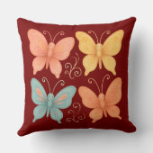 Whimsical Butterflies クッション (裏面)