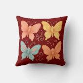 Whimsical Butterflies クッション (裏面)