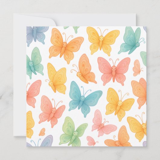 "Whimsical Butterflies" 案内状 (正面)