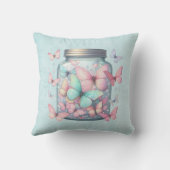Whimsical Butterflies in a Jar クッション (裏面)