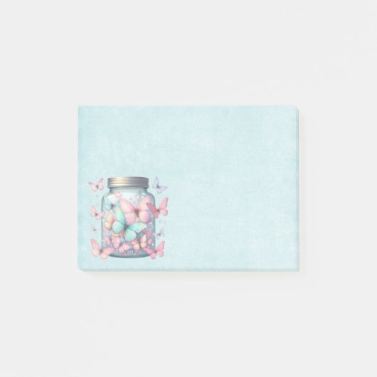 Whimsical Butterflies in a Jar ポストイット (正面)