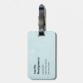 Whimsical Butterflies in a Jar ラゲッジタグ (裏面縦)