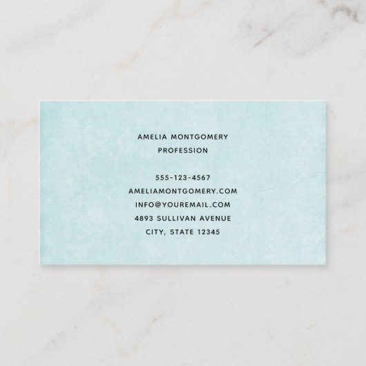 Whimsical Butterflies in a Jar 名刺 (裏面)