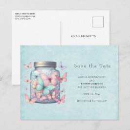 Whimsical Butterflies in a Jar 案内ポストカード