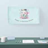 Whimsical Butterflies in a Jar Birthday 横断幕 (トレードショー)