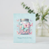 Whimsical Butterflies in a Jar Mother's Day シーズンポストカード (スタンド正面)