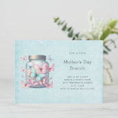 Whimsical Butterflies in a Jar Mother's Day 招待状 (スタンド正面)