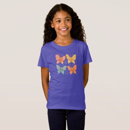 Whimsical Butterflies T-Shirt Tシャツ (正面フル)
