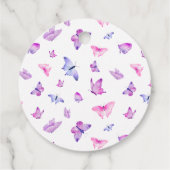 whimsical butterfly ブライダルシャワープレゼントタグ フェイバータグ (裏面)