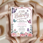whimsical butterfly baby shower 招待状