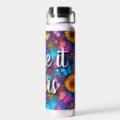 Whimsical Butterfly Dream Aesthetic Water Bottle ウォーターボトル (背面)