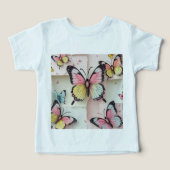✨ Whimsical Butterfly Dreams – Cartoon-Style Tee (デザイン正面)