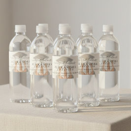 Whimsical Calligraphy Graduation Bow ペットボトルラベル