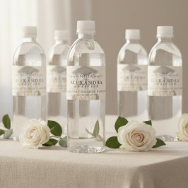 Whimsical Calligraphy Graduation Bow ペットボトルラベル