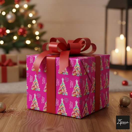 Whimsical Candy Tree ラッピングペーパー