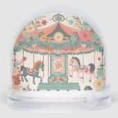 Whimsical Carousel Girls First Birthday Gift (裏面)