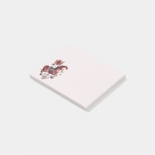 Whimsical Carousel Horse Image ポストイット (アングル)