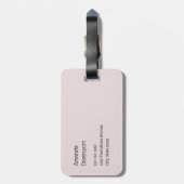 Whimsical Carousel Horse Image ラゲッジタグ (裏面縦)