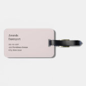 Whimsical Carousel Horse Image ラゲッジタグ (裏面横)