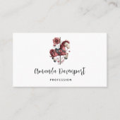 Whimsical Carousel Horse Image 名刺 (正面)