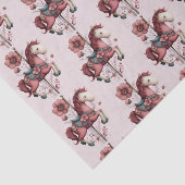 Whimsical Carousel Horse Image Pattern 薄葉紙 (詳細)