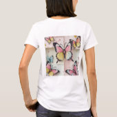 🦋 Whimsical Cartoon Butterfly T-Shirt – Cute Natu Tシャツ (裏面)