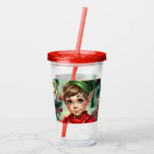 Whimsical Cartoon Elf | Christmas   アクリルタンブラー (裏面)