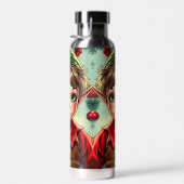 Whimsical Cartoon Elf | Christmas ウォーターボトル (右面)