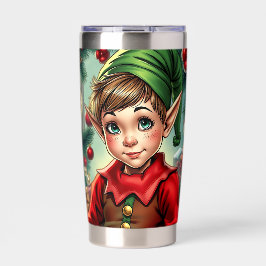 Whimsical Cartoon Elf | Christmas   保温保冷タンブラー