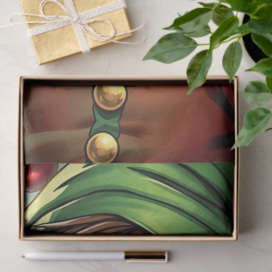 Whimsical Cartoon Elf | Christmas 薄葉紙 (ギフト)