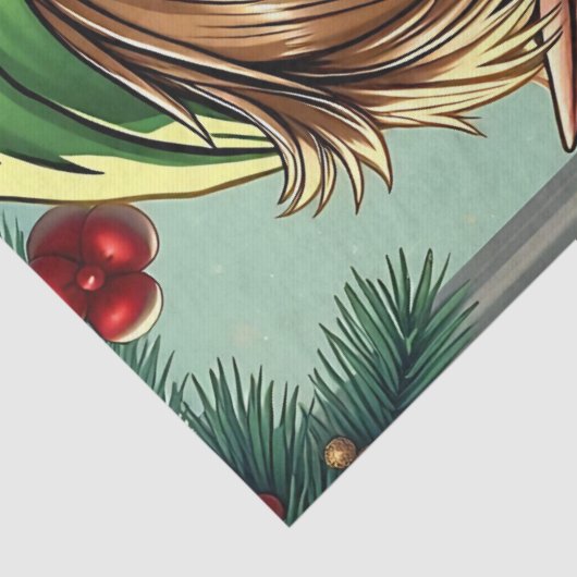 Whimsical Cartoon Elf | Christmas 薄葉紙 (詳細)