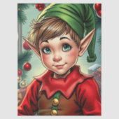 Whimsical Cartoon Elf | Christmas 薄葉紙 (正面)
