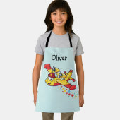 Whimsical Cartoon Firefighter Plane  エプロン (インサイチュ)