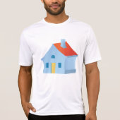 Whimsical Cartoon House Colorful Playful Home Tシャツ (正面)