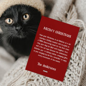 Whimsical Cartoon Xmas Cute Cats Meowy Christmas  シーズンカード