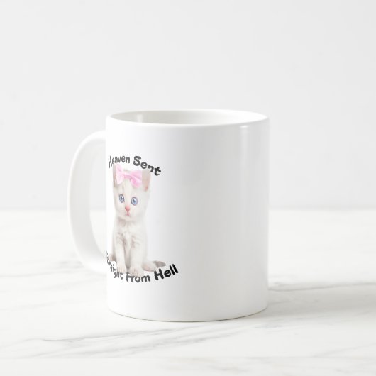 Whimsical Cat コーヒーマグカップ (正面左)