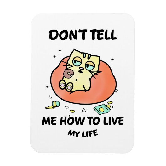 Whimsical Cat マグネット (縦)