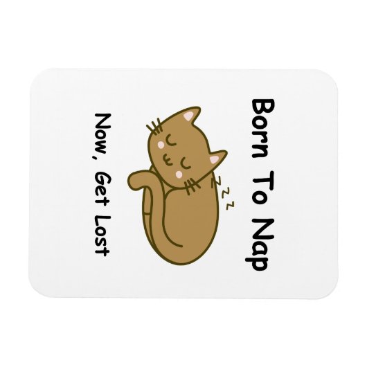 Whimsical Cat マグネット (横)