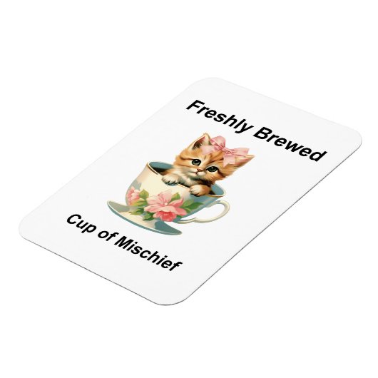 Whimsical Cat マグネット (左側)