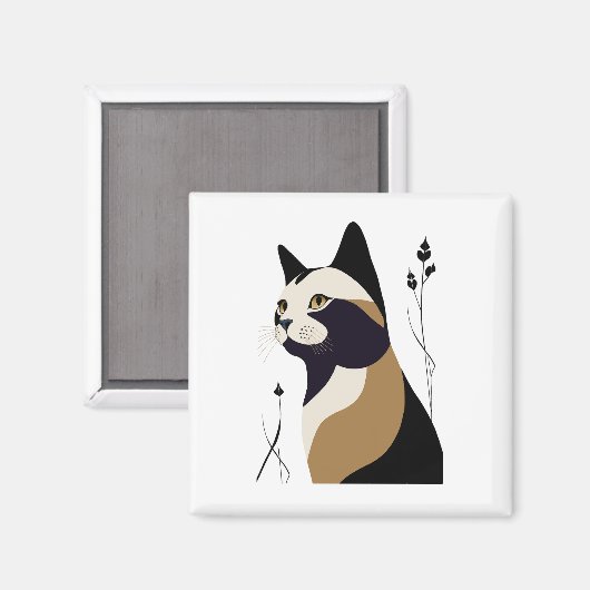 Whimsical Cat マグネット (正面/裏面)