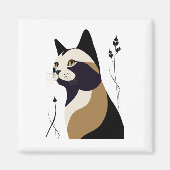 Whimsical Cat マグネット (正面)