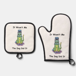 Whimsical Cat  鍋つかみ&鍋敷きセット