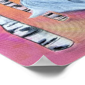 Whimsical Cat and Horse  ポスター (角)