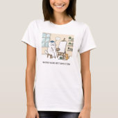 Whimsical Cat Artist Muse Creative Studio Humorous Tシャツ (正面)