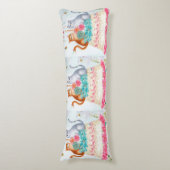 Whimsical Cat Birthday Celebration ボディピロー (正面縦)