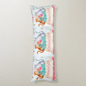 Whimsical Cat Birthday Celebration ボディピロー (裏面 (縦))