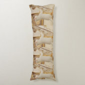 Whimsical Cat Harpist Body Pillow ボディピロー (正面縦)