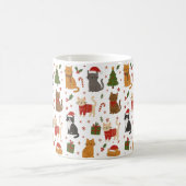 Whimsical Cat Lover's Cozy Christmas Mug コーヒーマグカップ (中央)