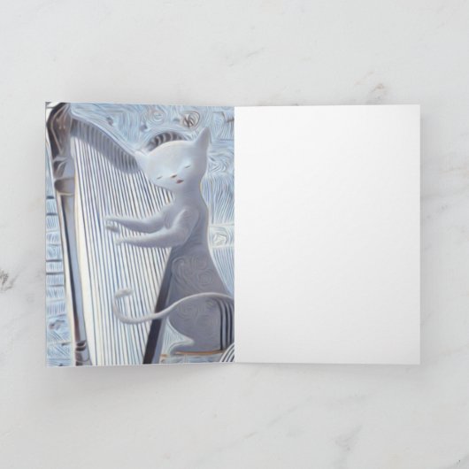 Whimsical Cat Music – Greeting Card カード (内部)